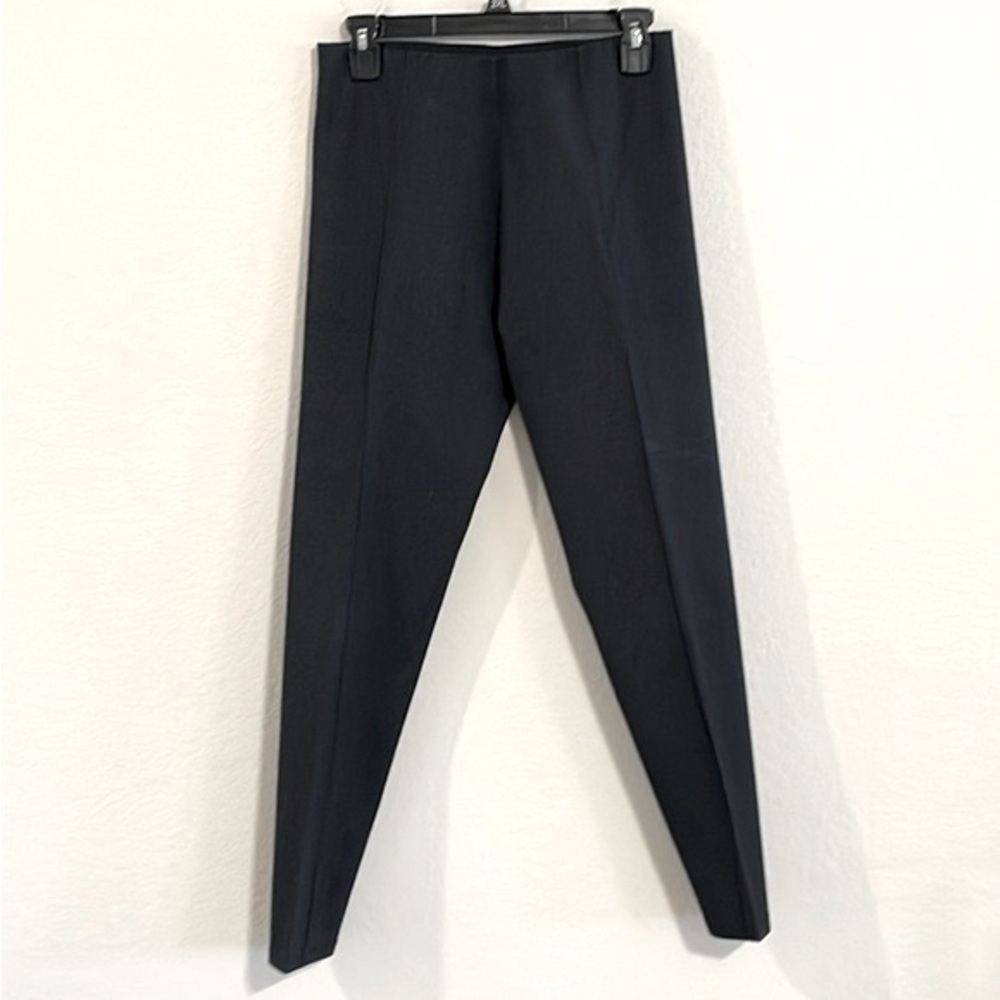 Zara Women Ankle Pant ls Medium Dark Chambray Classic Contemporary Preppy